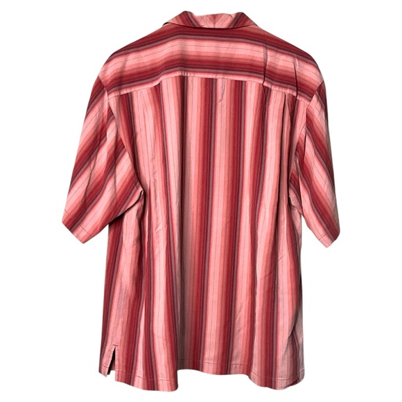 TOMMY BAHAMA 100% Silk Striped Short Sleeve Casual Shirt Sz M - Picture 3 of 9